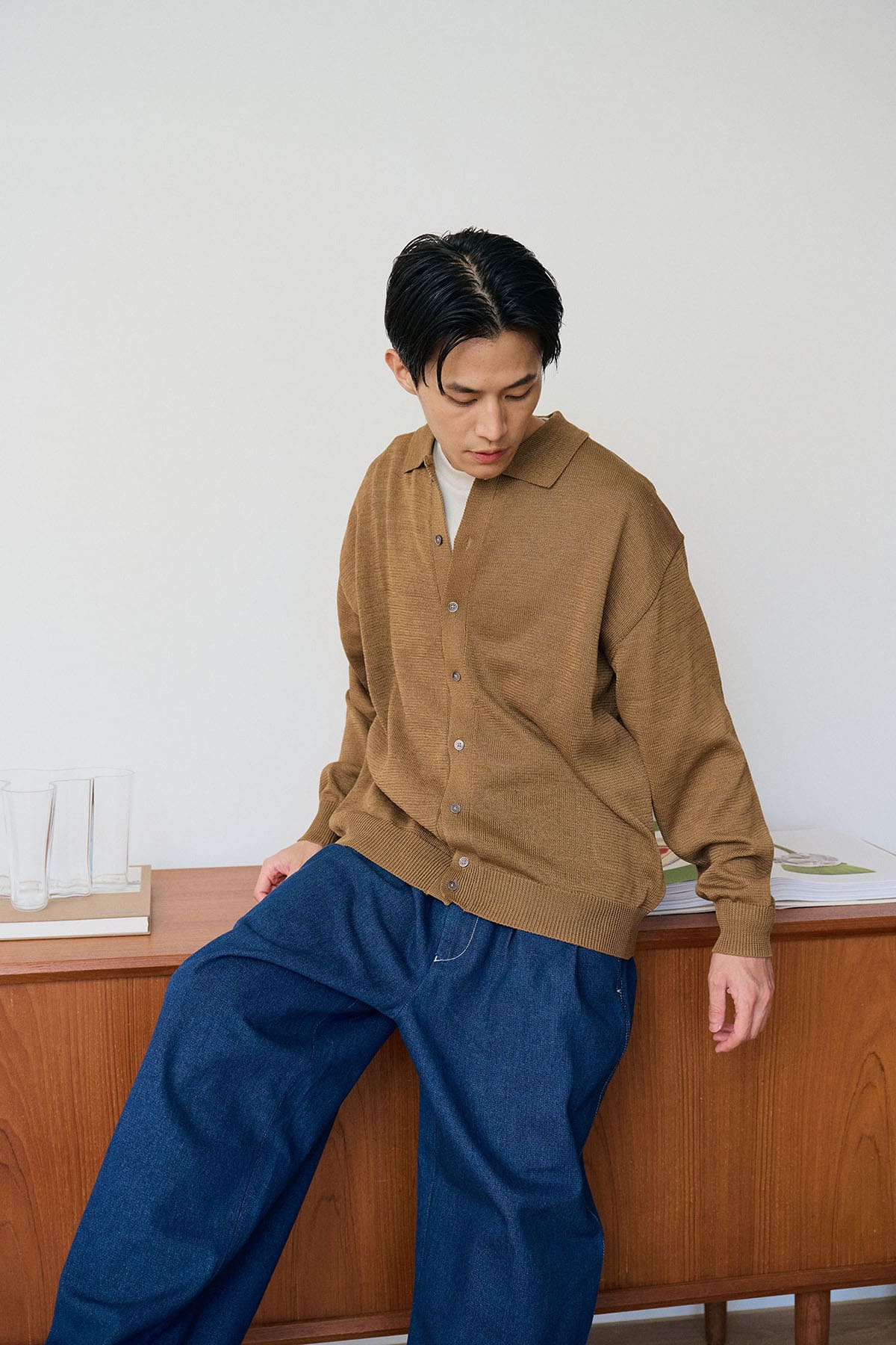 長袖襯衫開襟衫穿搭照片 2，查看商品